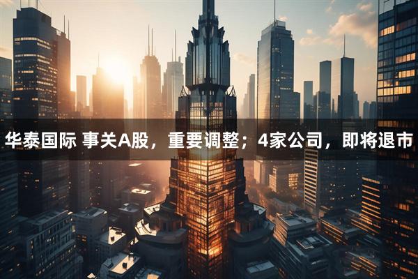 华泰国际 事关A股，重要调整；4家公司，即将退市